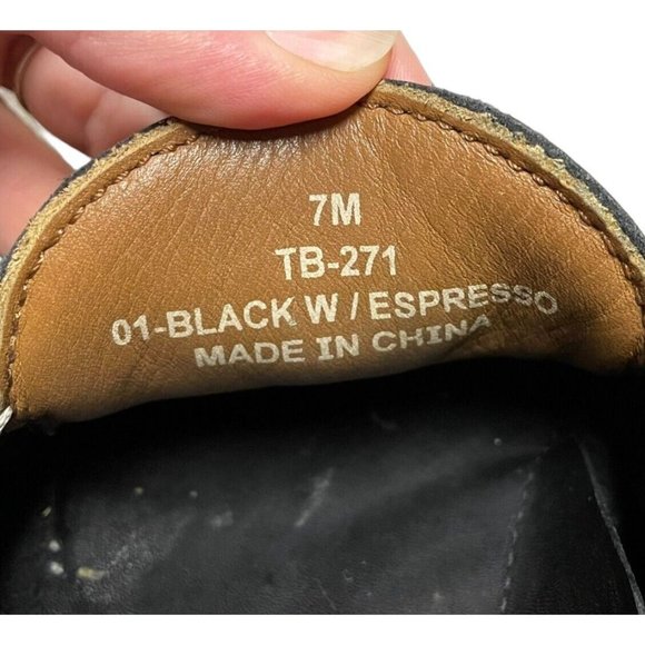 Tommy Bahama Black Brown Leather Square Toe Tassel Boat Loafers Mens Size 7 M main image 10